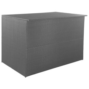 VidaXL Vrtna kutija za pohranu od poliratana crna 150 x 100 x 100 cm