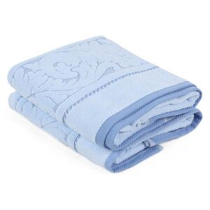 Set od 2 plava pamučna ručnika Sultan, 50 x 90 cm