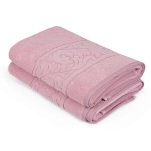 Set od 2 ružičasta pamučna ručnika Sultania, 70 x 140 cm