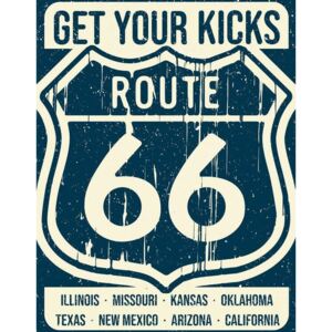 Metalni znak Route 66 - States, ( x cm)
