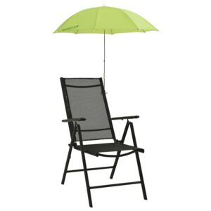 VidaXL Suncobrani za stolice za kampiranje 2 kom zeleni 105 cm