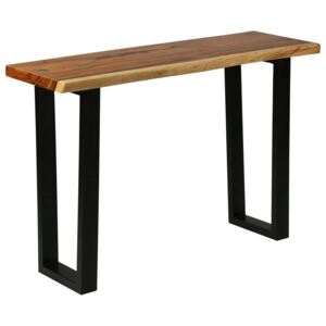 VidaXL Konzolni stol od masivnog kišnog drva 110 x 35 x 75 cm