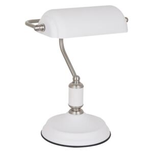 ITALUX MT-HN2088 WH+S.NICK - Stolna lampa Pablo 1xE27/40W/230V bijela