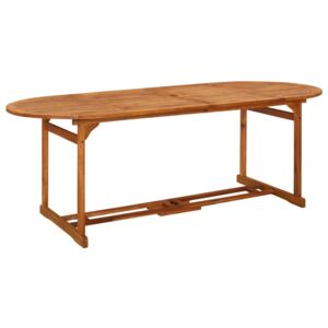 VidaXL Vrtni blagovaonski stol 220 x 90 x 75 cm masivno bagremovo drvo