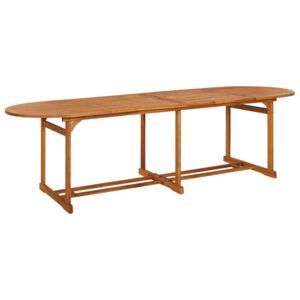 VidaXL Vrtni blagovaonski stol 280 x 90 x 75 cm masivno bagremovo drvo
