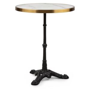 Blumfeldt Patras Lux, bistro stol s podnožjem s tri noge, mramorni stol, Ø: 57,5 ​​cm, visina: 72 cm