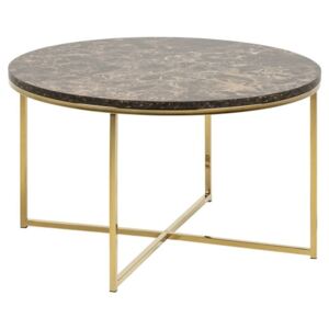 Stolić za kavu NJ1557 Smeđa + zlato