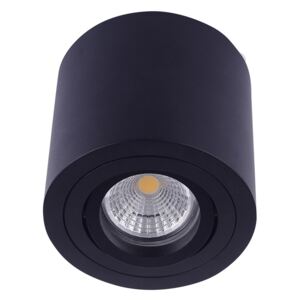 Emithor 48607 - Stropna reflektorska svjetiljka SURFACE 1xGU10/50W/230V crna okruglo