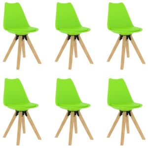 VidaXL Blagovaonske stolice 6 kom zelene