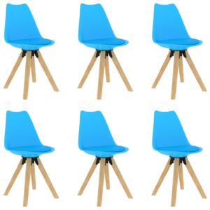 VidaXL Blagovaonske stolice 6 kom plave