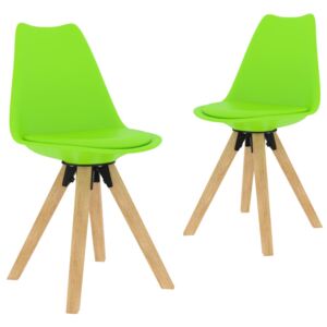 VidaXL Blagovaonske stolice 2 kom zelene
