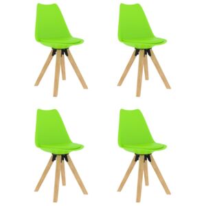 VidaXL Blagovaonske stolice 4 kom zelene