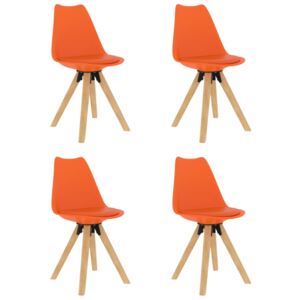 VidaXL Blagovaonske stolice 4 kom narančaste