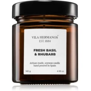 Vila Hermanos Apothecary Fresh Basil & Rhubarb mirisna svijeća 140 g