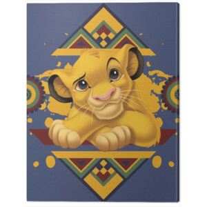 Slika na platnu The Lion King - Simba Tribal Pattern, (60 x 80 cm)