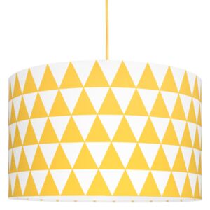 Trokutna svjetiljka od tekstila - žuta