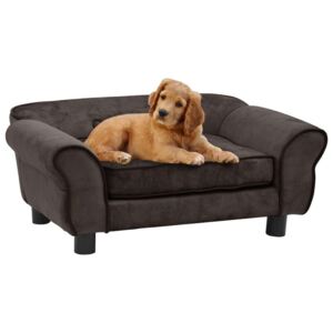 Sofa za pse smeđa 72 x 45 x 30 cm plišana
