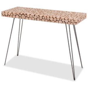 VidaXL Konzolni stol od prave jelovine 100,5 x 36,8 x 75 cm