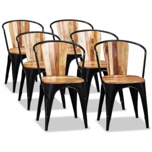 VidaXL Blagovaonske stolice od masivnog bagremovog drva 6 kom