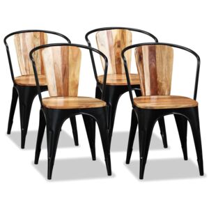 VidaXL Blagovaonske stolice od masivnog bagremovog drva 4 kom