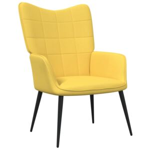 VidaXL Stolica za opuštanje 62 x 68,5 x 96 cm boja senfa od tkanine