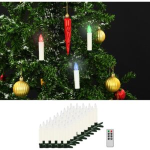 VidaXL Božićne bežične LED svijeće s daljinskim upravljačem 50 kom RGB