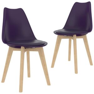 VidaXL Blagovaonske stolice od plastike 2 kom boja jorgovana