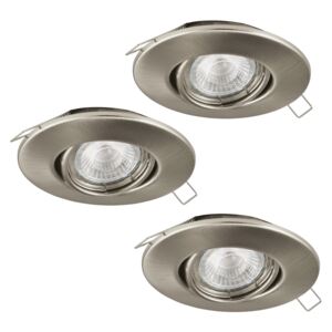 Eglo 95359 - SET 3x LED ugradna svjetiljka TEDO 3xGU10-LED/5W/230V