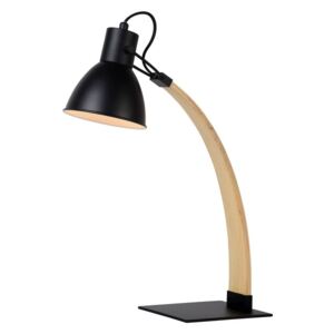Lucide 03613/01/30 - Stolna lampa CURF 1xE27/60W/230V crna