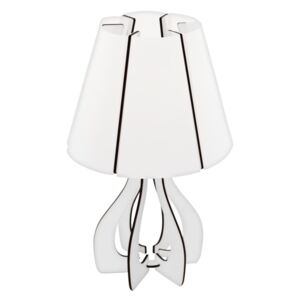 Eglo 78857 - Stolna lampa COSSANO 1xE27/46W/230V bijela