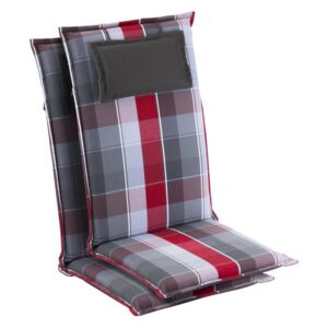 Blumfeldt Donau, naslonjač, jastuk za stolicu, visoki naslon, za vrtnu stolicu, poliester, 50 × 120 × 6 cm