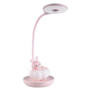 LED Prigušiva dječja stolna lampica RABBIT LED/2,5W/230V ružičasta