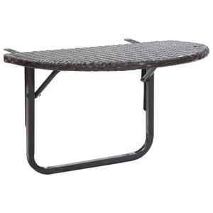 VidaXL Balkonski stol smeđi 60 x 60 x 50 cm od poliratana