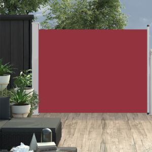 VidaXL Uvlačiva bočna tenda za terasu 140 x 500 cm crvena