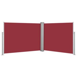VidaXL Uvlačiva bočna tenda 170 x 1000 cm crvena