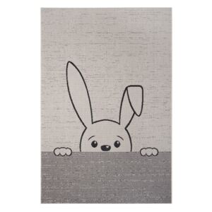 Siva dječja košnica Bunny, 80 x 150 cm