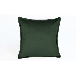 Tamno zeleni baršun jastuk Velvet Atelier Tercio, 45 x 45 cm