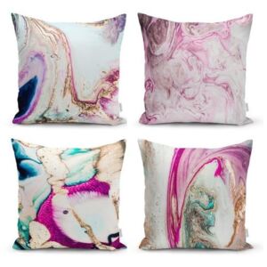 Set od 4 dekorativni premazi na jastucima Minimalistički jastuk pokriva akvarel, 45 x 45 cm