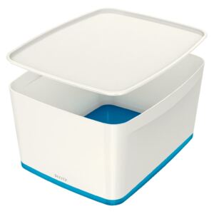 Bijelo-plava kutija s poklopcem Leitz Office, volumen 18 l