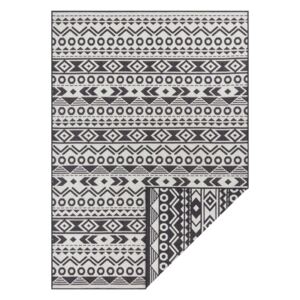Crno-bijeli vanjski tepih Ragami Roma, 120 x 170 cm