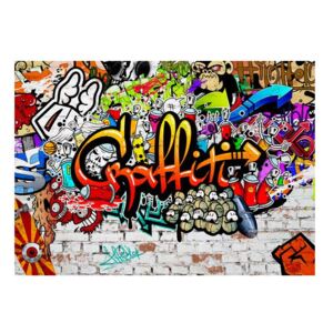 Velika tapeta Bimago Colourful Graffiti, 300 x 210 cm