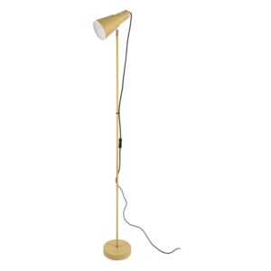 Senf žuta podna lampa Leitmotiv Mini Cone, výška 147,5 cm