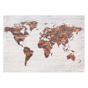 Tapeta velikog formata Bimago Brick World Map Wall, 400 x 280 cm