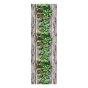 Smeđe-zelena tepih staza Floorita Aromatica, 58 x 190 cm
