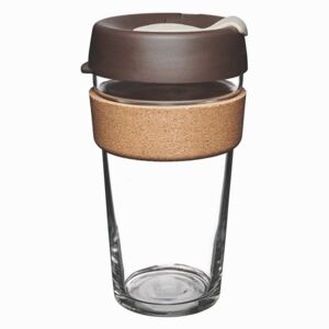 Putna čaša s poklopcem KeepCup Brew Cork Edition Almond, 454 ml
