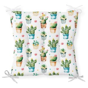 Poduzeća s pamučnim minimalističkim jastukom pokriva sićušne kaktuse, 40 x 40 cm