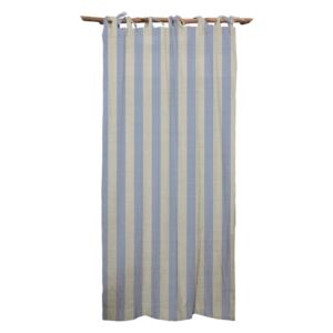 Plava zavjesa Linen Cuture Cortina Hogar Blue Stripes