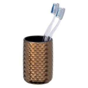 Keramička čašica za četkice za zube u boji bakra Wenko Copper