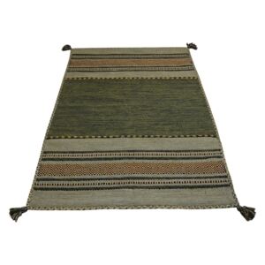 Zeleni pamučni tepih Webtappeti Antique Kilim, 160 x 230 cm