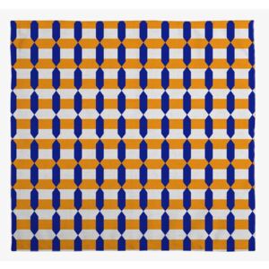 Set od 4 pamučne salvete Linen Couture Orange Geometric, 43 x 43 cm